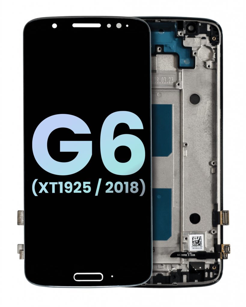 LCD Assembly With Frame For Motorola Moto G6 (XT1925 / 2018) (Genuine OEM) (Black)