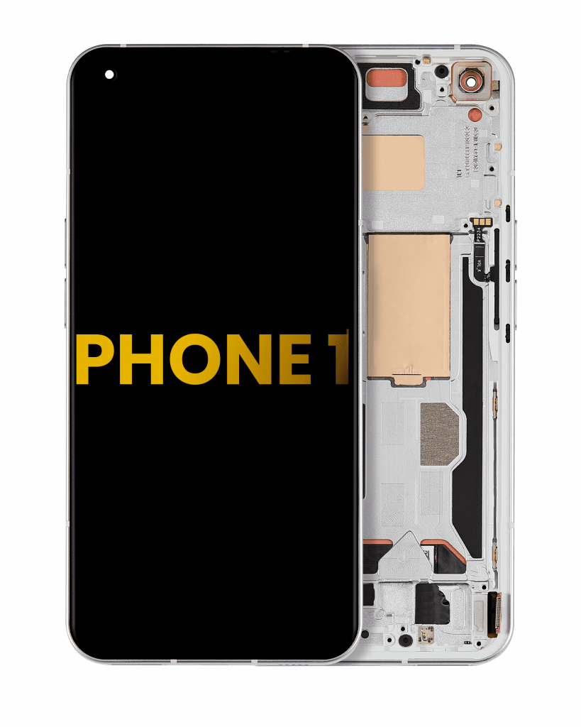 OLED Assembly With Frame For Nothing Phone 1 (Refurbished) (White)