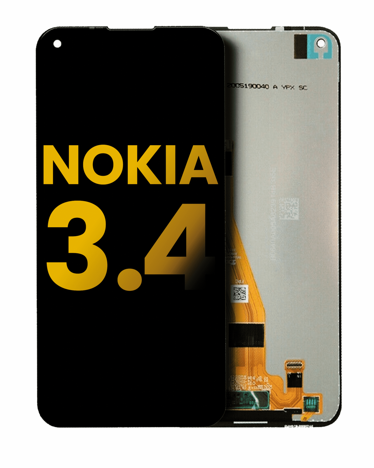 LCD Assembly Without Frame For Nokia 3.4 (Refurbished) (All Colors)