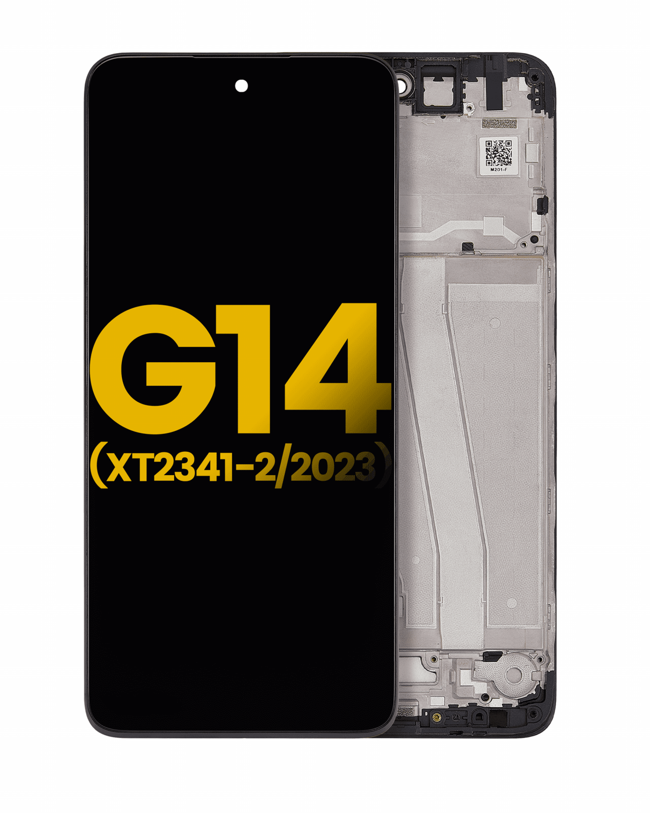 LCD Assembly With Frame For Motorola Moto G14 (XT2341 / 2023) (Refurbished) (All Colors)