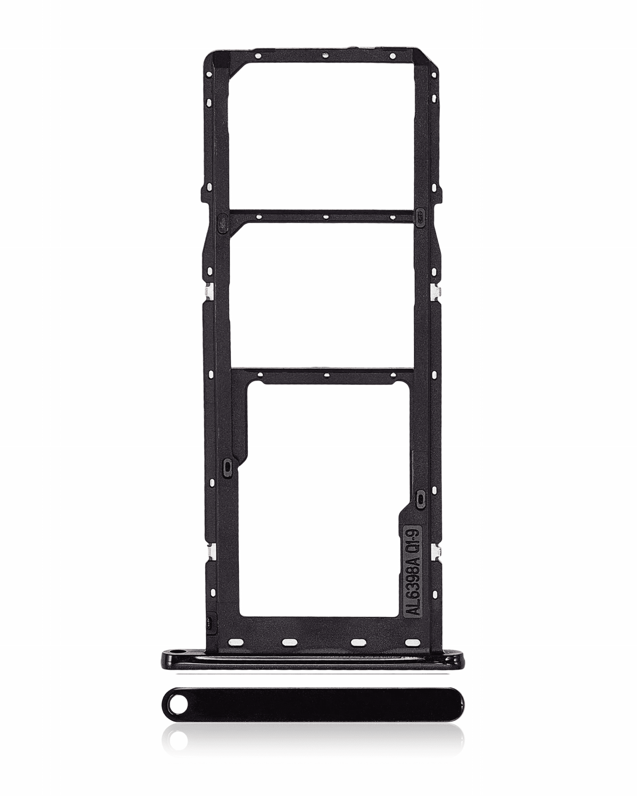 Dual Sim Card Tray For Samsung Galaxy A04E (A042 / 2022) (Black)