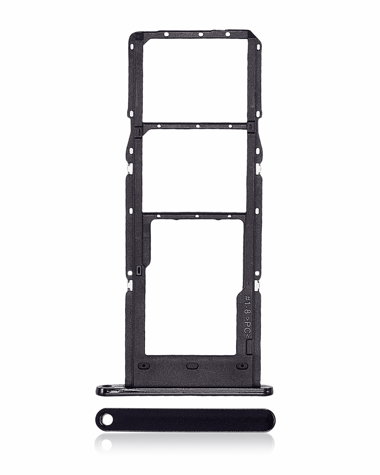 Dual Sim Card Tray For Samsung Galaxy A14 (A145F) (Black)