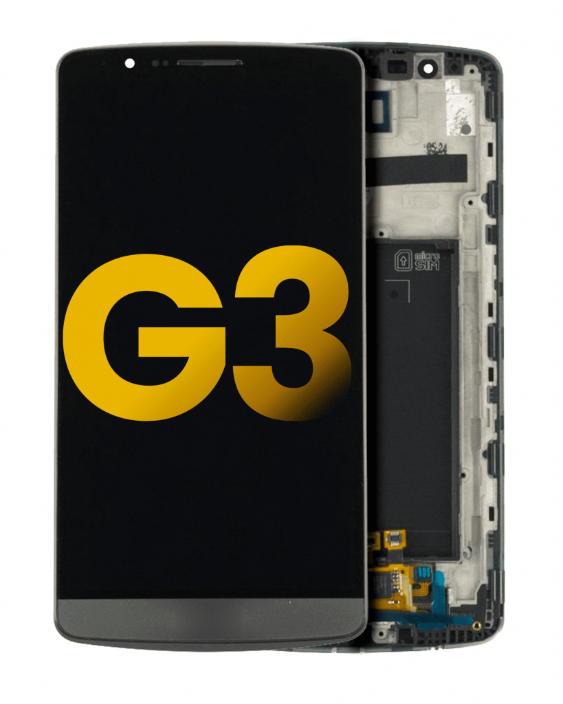 LCD Assembly With Frame For LG G3 (Refurbished) (Black)