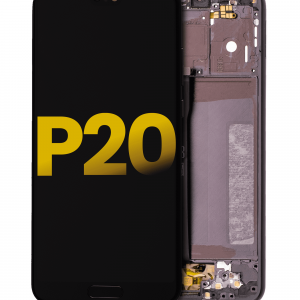 LCD Assembly With Frame For Huawei P20 (Refurbished) (Black)