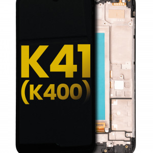 LCD Assembly With Frame For LG K41 (K400) (Refurbished) (Black)