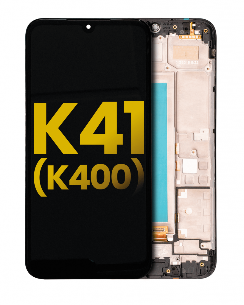 LCD Assembly With Frame For LG K41 (K400) (Refurbished) (Black)