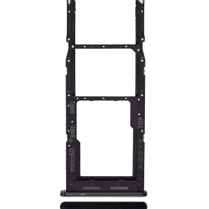 Dual Sim Card Tray For Samsung Galaxy A04S (A047 / 2022) (Black)