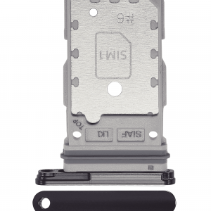 Dual Sim Card Tray For Samsung Galaxy S23 5G / S23 Plus 5G (Phantom Black)