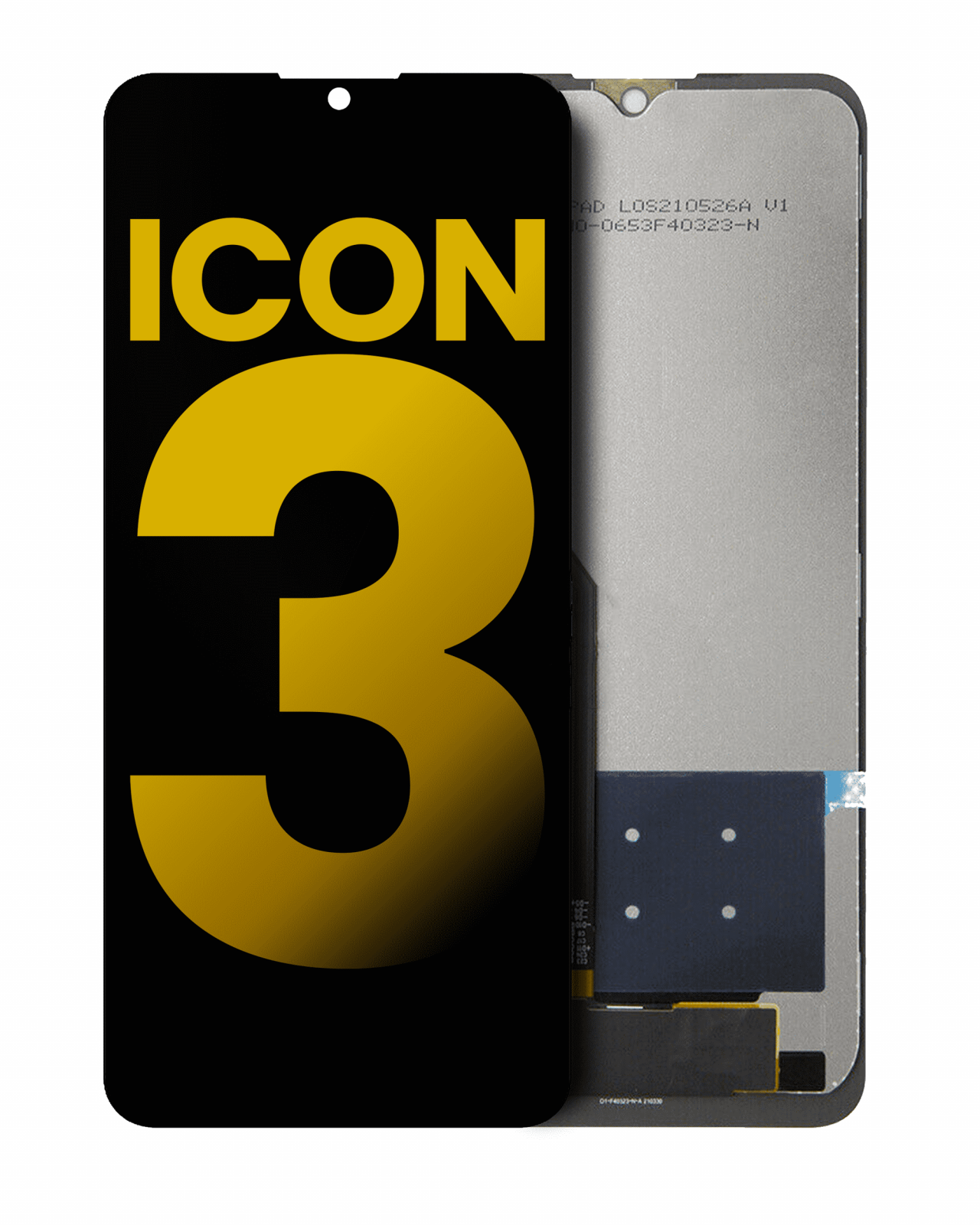 LCD Assembly Without Frame For Cricket Icon 3 (Refurbished) (All Colors)