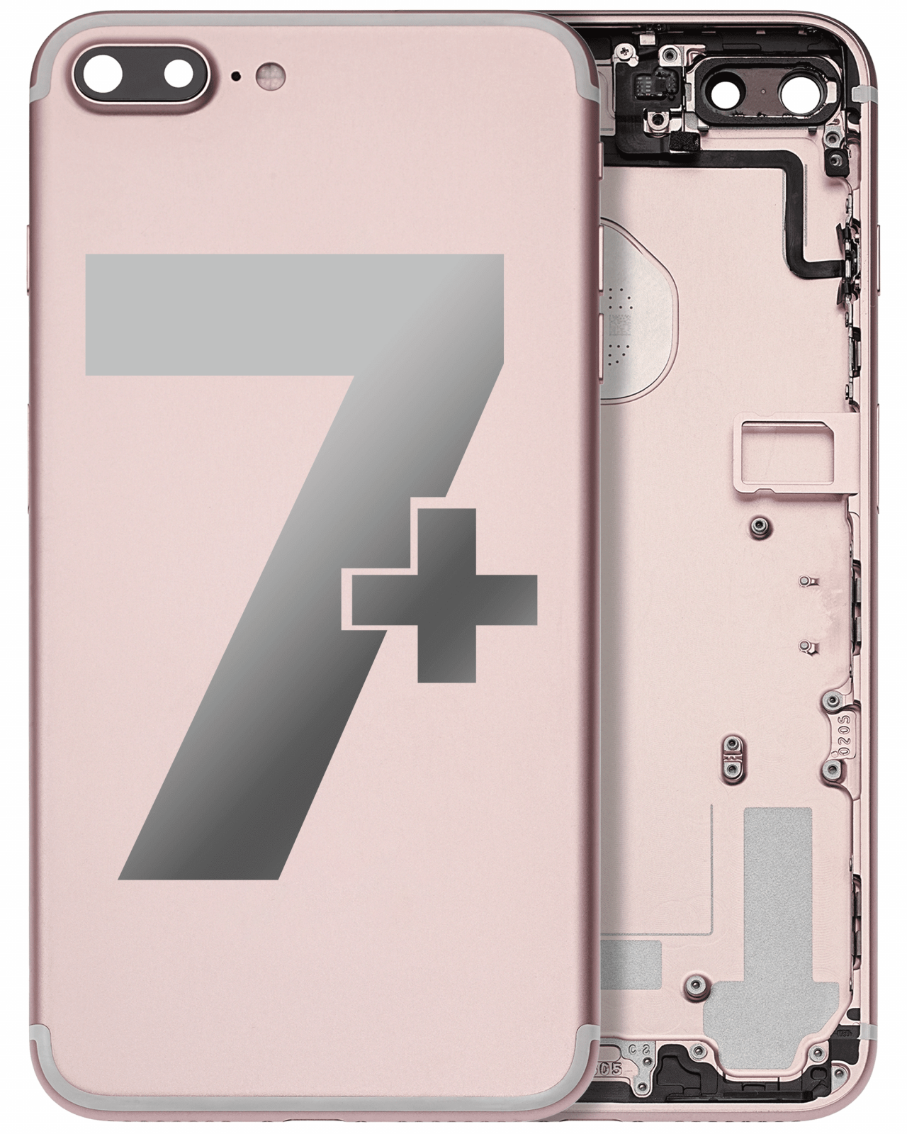 Back Housing W/ Small Parts For iPhone 7 Plus (Used OEM Pull: Grade A) (Rose Gold)