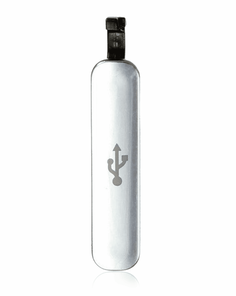 Charging Port Cover For Samsung Galaxy S5 (Silver)