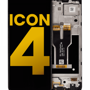 LCD Assembly With Frame For Cricket Icon 4 (Refurbished) (All Colors)