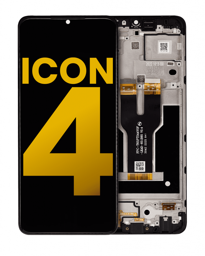 LCD Assembly With Frame For Cricket Icon 4 (Refurbished) (All Colors)