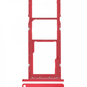 Dual Sim Card Tray For Samsung Galaxy A03S (A037F / 2021) (Red)