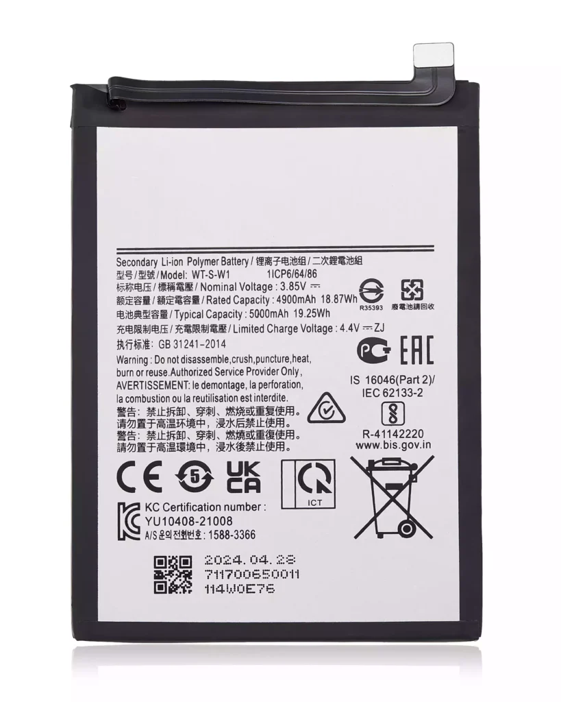Replacement Battery For Samsung Galaxy A04 (A045 / 2022) / A04E (A042 / 2022) / A14 (A145 / 2023) / A14 5G (A146U / A146P / A146V / A146W / 2023) / A037U / 2021) (WT-S-W1)