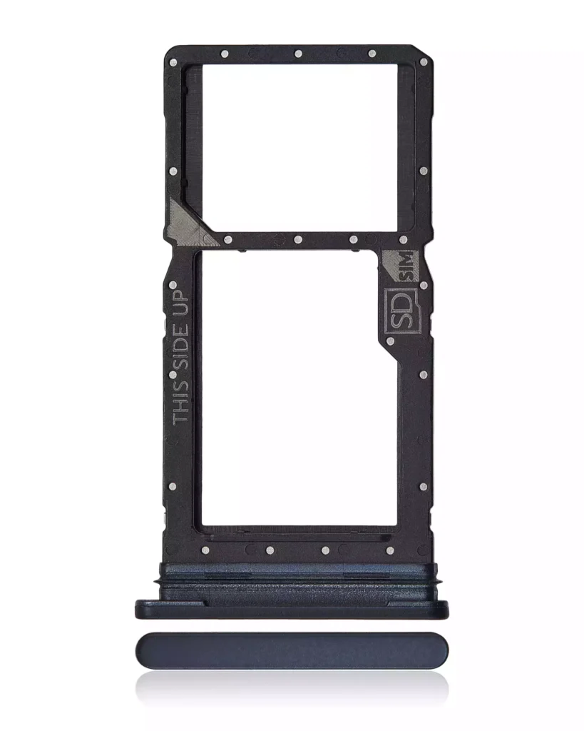 Single Sim Card Tray Compatible For Motorola Moto G Stylus 5G (XT2315 / 2023) (Cosmic Black) (Premium)