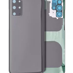 Back Cover Glass With Camera Lens For Samsung Galaxy S20 Plus (Service Pack) (Cosmic Gray)