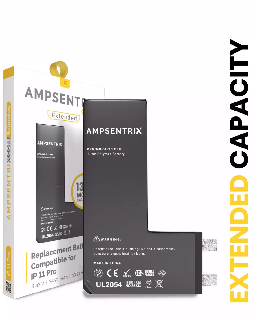 Replacement Battery For IPhone 11 Pro (Spot Welding Required) (AmpSentrix Core Extended)