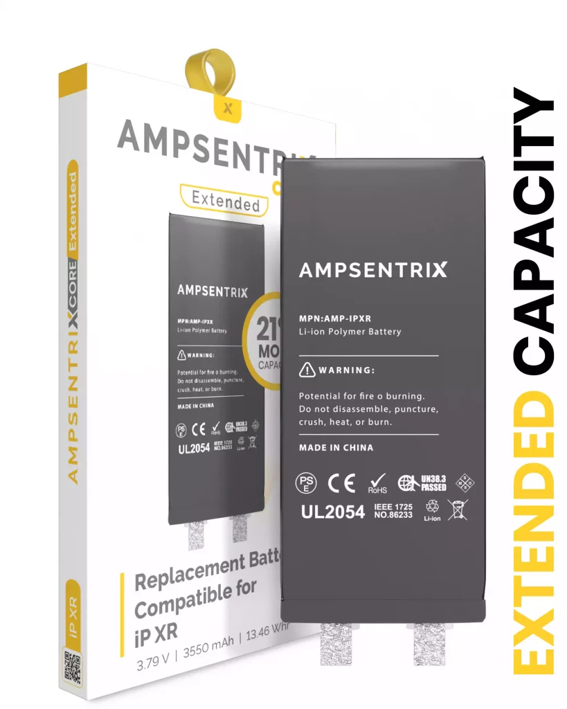 Replacement Battery For iPhone XR (Spot Welding Required) (AmpSentrix Core Extended)