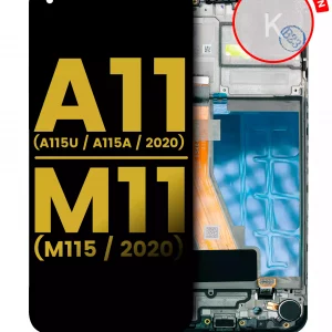 LCD Assembly With Frame For Samsung Galaxy A11 (A115U / A115A / 2020) / M11 (M115 / 2020) (US Version) (Refurbished) (All Colors)