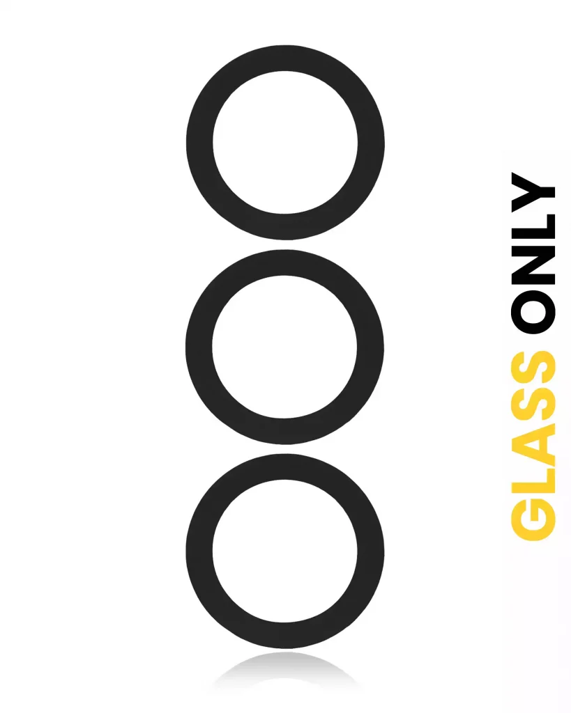 Back Camera Lens (Glass Only) With Adhesive For Samsung Galaxy S23 FE 5G (3 Piece Set) (All Colors)