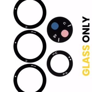 Back Camera Lens (Glass Only) With Adhesive For Samsung Galaxy S21 Ultra 5G (5 Piece Set)