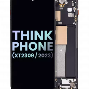 OLED Assembly With Frame For Motorola ThinkPhone (XT2309 / 2023) (Genuine OEM) (Carbon Black)