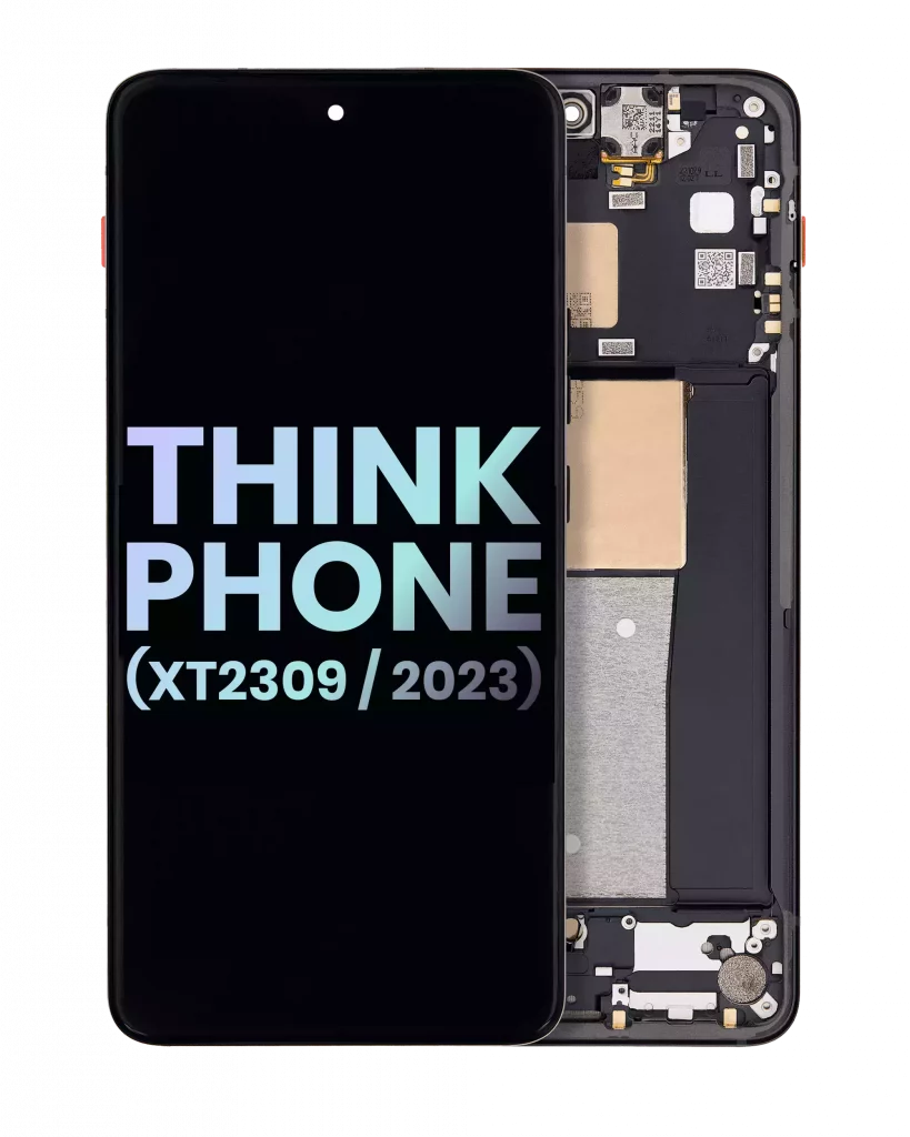 OLED Assembly With Frame For Motorola ThinkPhone (XT2309 / 2023) (Genuine OEM) (Carbon Black)
