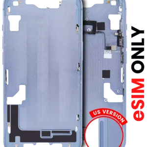 Mid-Frame Housing W/ Small Parts For iPhone 14 Plus (US Version) (Aftermarket Plus) (Blue)