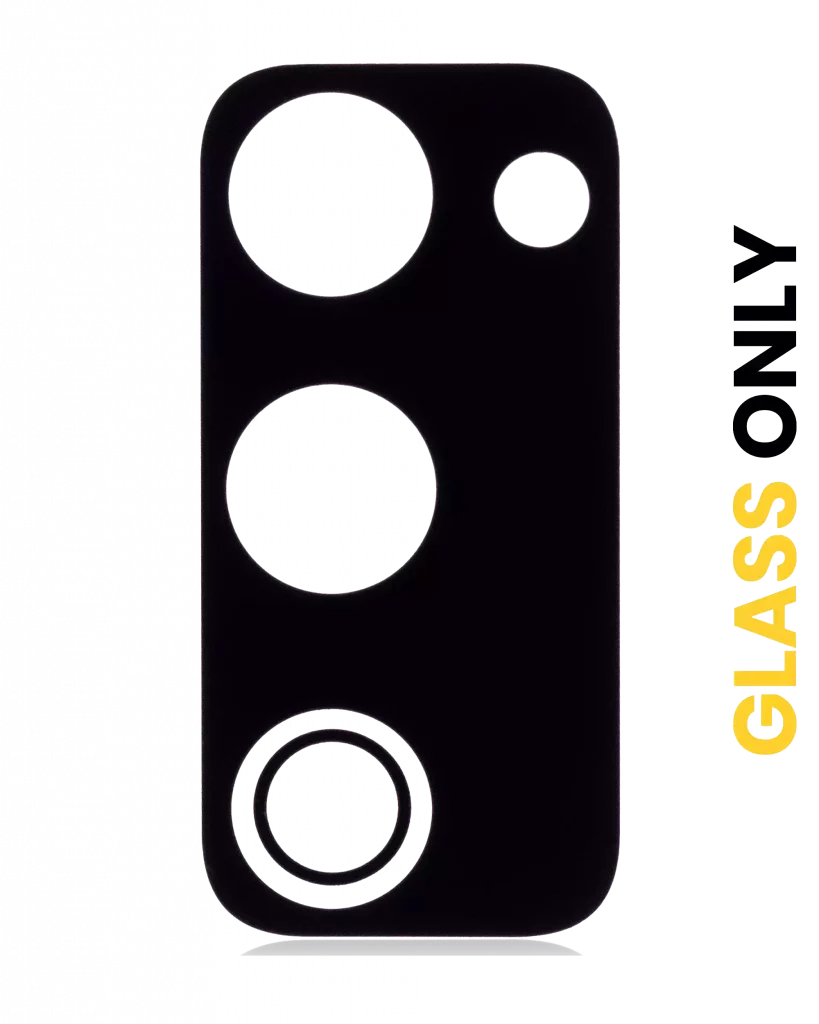 Back Camera Lens (Glass Only) With Adhesive For Samsung Galaxy S20 FE 4G / 5G (Black) (10 Pack)