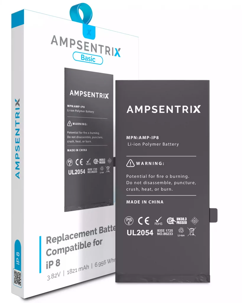 Replacement Battery For iPhone 8 (AmpSentrix Basic)