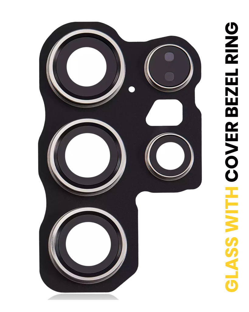 Back Camera Lens With Cover Bezel Ring For Samsung Galaxy S24 Ultra 5G (Titanium Gray)