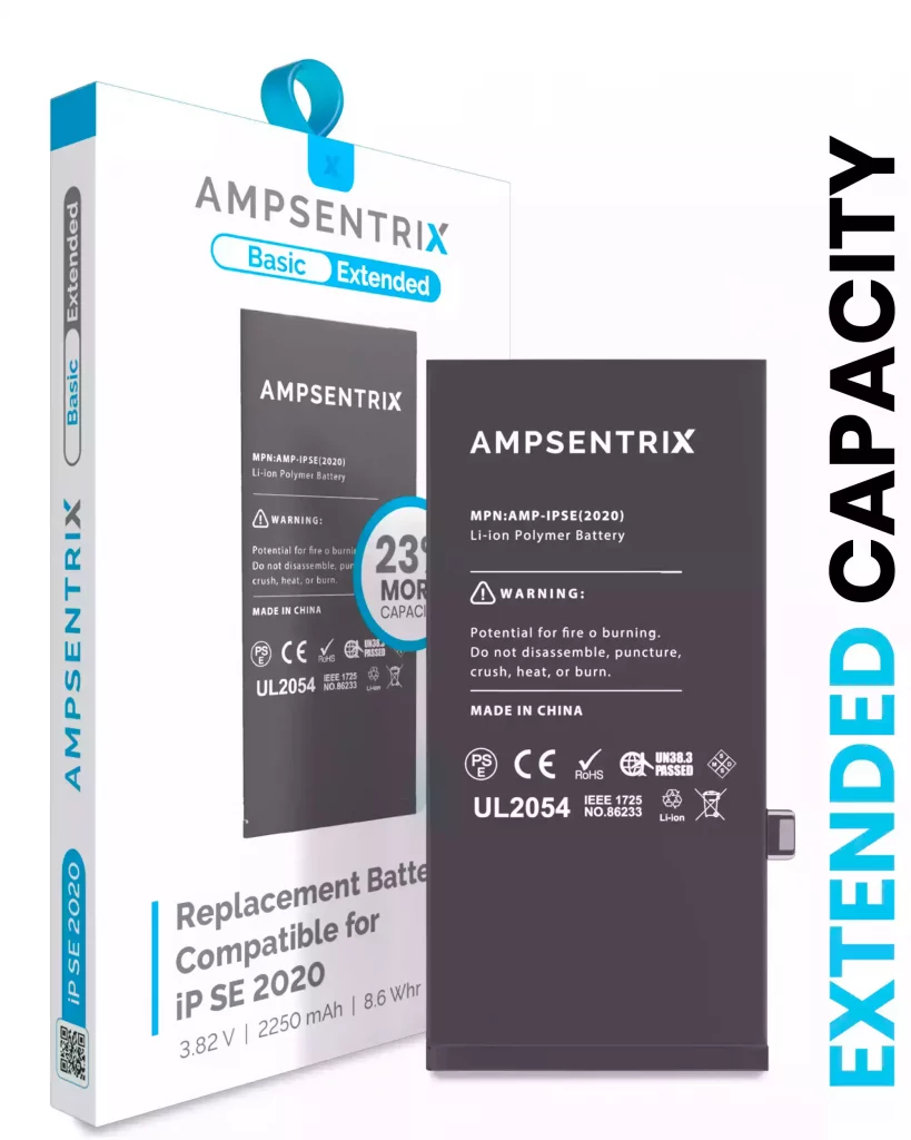 Replacement Battery For iPhone SE (2020) (AmpSentrix Basic Extended)