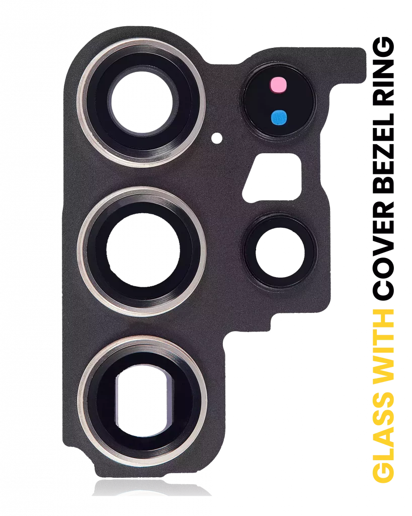 Back Camera Lens With Cover Bezel Ring For Samsung Galaxy S23 Ultra 5G (Phantom Black)