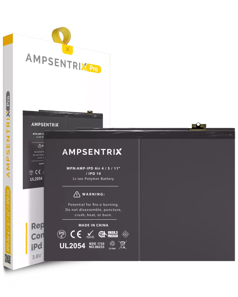 Replacement Battery For iPad Air 4 (2020) / iPad Air 5 / iPad 10 (2022) / iPad 11 (2025) / iPad Air 11" (2024) / iPad Air 11" (2025) / iPad Air 11" (2026) (AmpSentrix Pro)