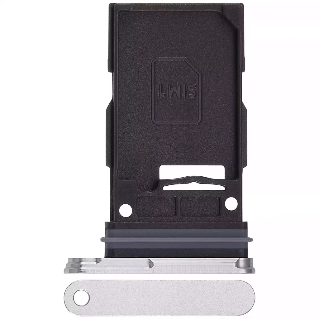 Single Sim Card Tray For Samsung Galaxy S24 5G / S24 Plus 5G (Marble Gray)
