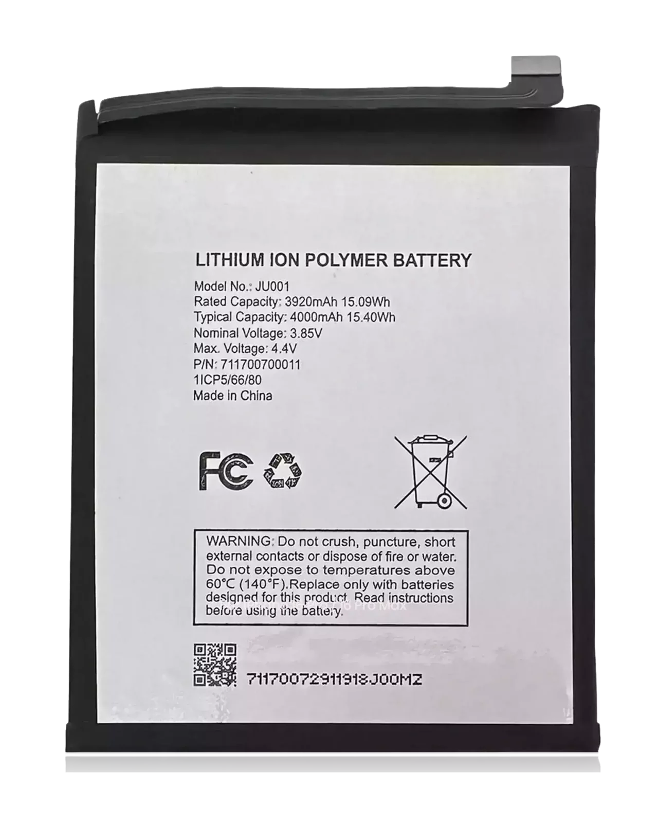Replacement Battery For T-Mobile Revvl V / Boost Mobile Celero 5G (2021) / Cricket Icon 5/Cricket Icon 4/Boost Mobile Celero 5G SC (SN339D) /Boost Mobile Celero 5G (2024) (JU001)