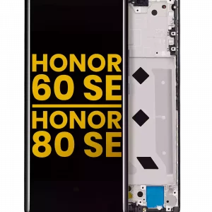 OLED Assembly With Frame For Honor 60 SE / 80 SE (Refurbished) (Black)