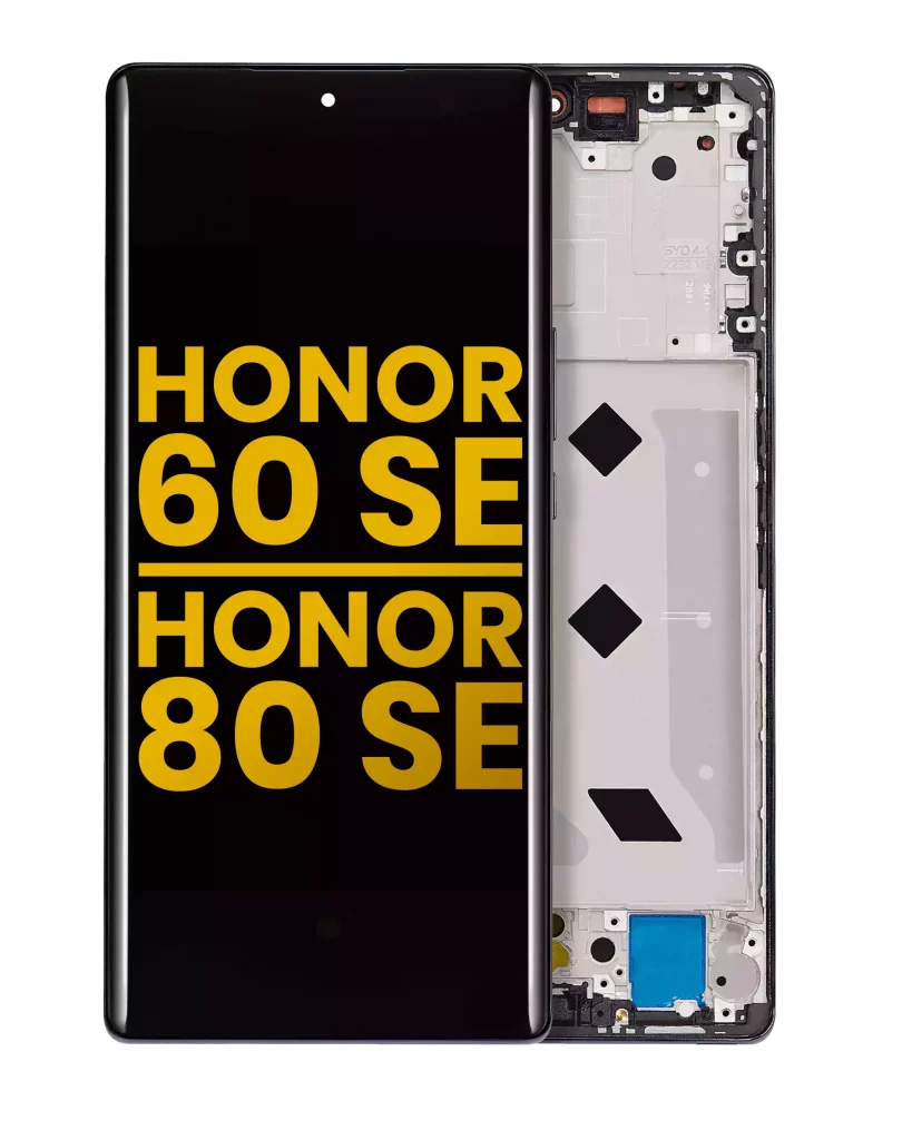 OLED Assembly With Frame For Honor 60 SE / 80 SE (Refurbished) (Black)