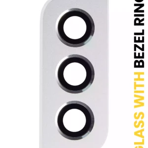 Back Camera Lens With Bezel Ring For Samsung Galaxy S22 / S22 Plus (White)