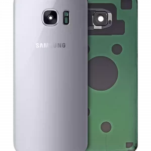 Back Cover Glass For Samsung Galaxy S7 Edge (Service Pack) (Silver Titanium)