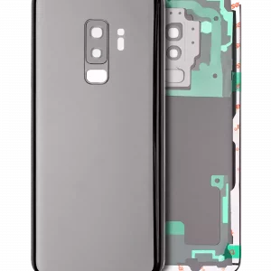Back Cover Glass With Camera Lens For Samsung Galaxy S9 Plus (Service Pack) (Titanium Gray)