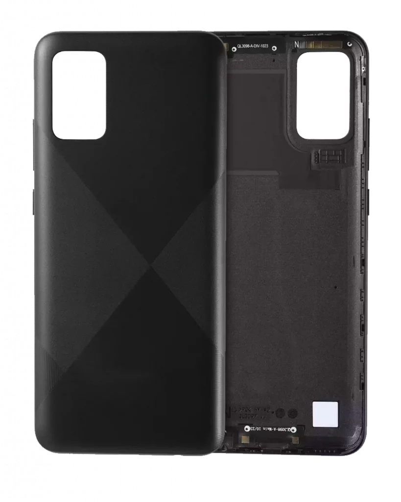 Back Cover Glass For Samsung Galaxy A02S (A025 / 2020) (Service Pack) (Black)