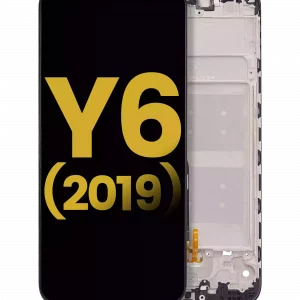 LCD Assembly With Frame For Huawei Y6 (2019) (Refurbished) (Midnight Black)