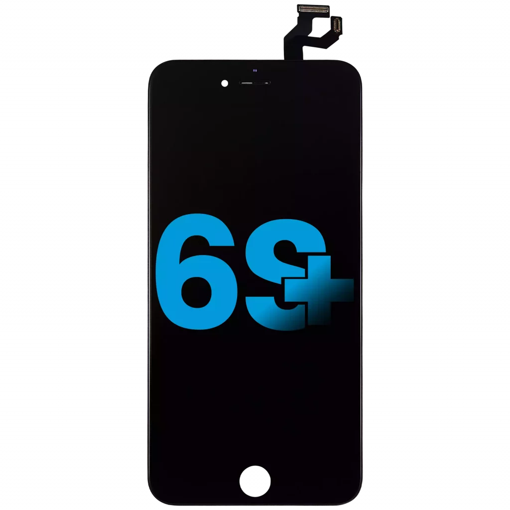 LCD Assembly With Steel Plate For iPhone 6S Plus (Aftermarket: AQ7) (Black)