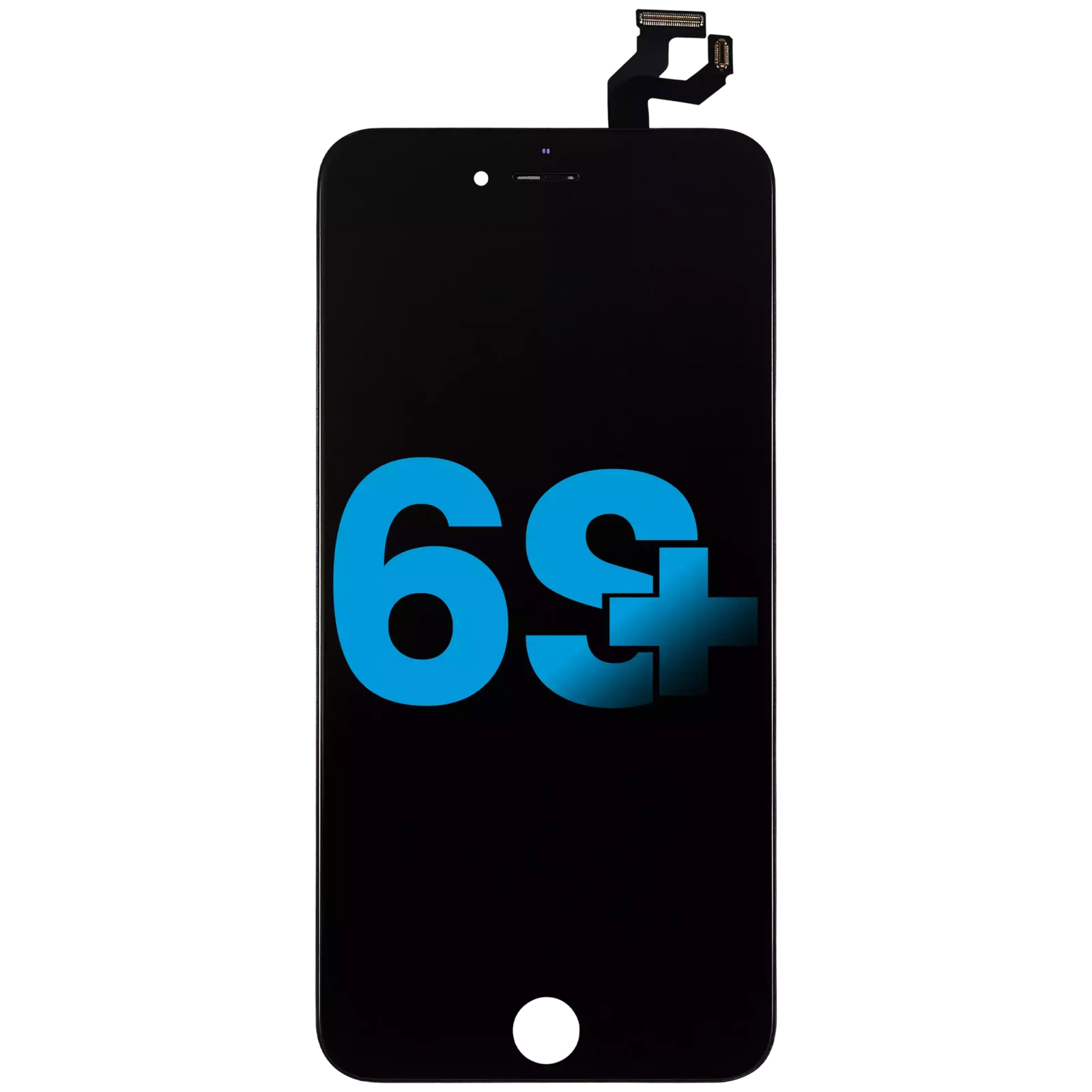 LCD Assembly With Steel Plate For iPhone 6S Plus (Aftermarket: AQ7) (Black)