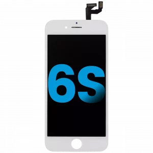 LCD Assembly With Steel Plate For iPhone 6S (Aftermarket) (White)