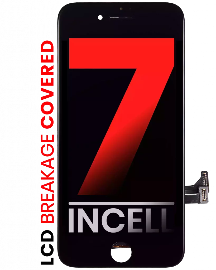 LCD Assembly With Steel Plate For iPhone 7 (Aftermarket Pro: XO7 Incell) (Black)