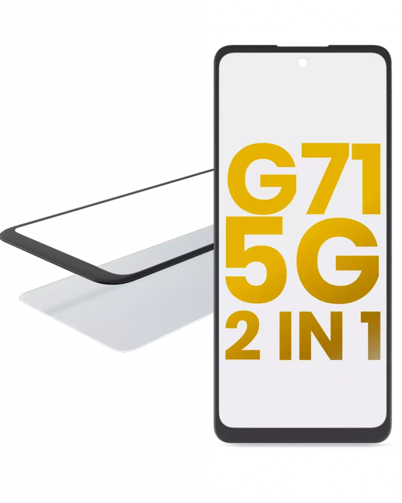 2 in 1 Front Glass With OCA Pre-Installed For Motorola Moto G71 5G (XT2169 / 2022)