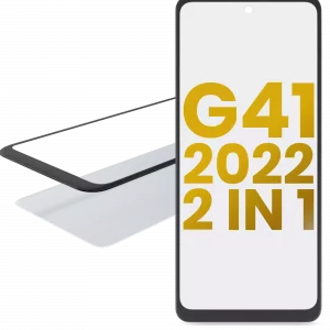 2 in 1 Front Glass With OCA Pre-Installed For Motorola Moto G41 (XT2167 / 2022)